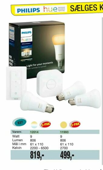 Harald Nyborg Philips HUE - Kit tilbud