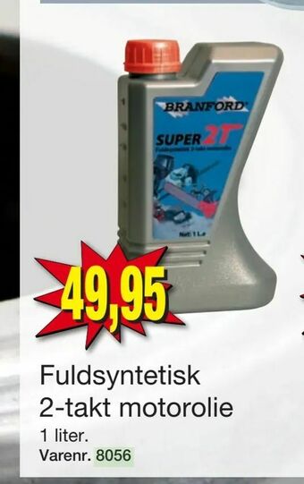 Fuldsyntetisk 2-takt motorolie