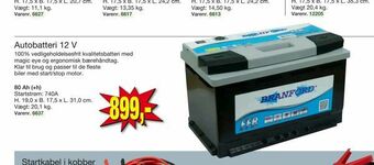 Harald Nyborg Autobatteri 12 V tilbud