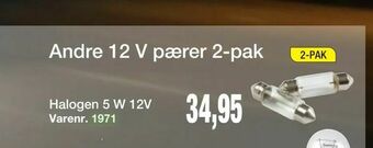 Harald Nyborg Andre 12 V pærer 2-pak tilbud