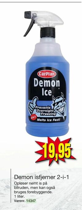 Demon isfjerner 2-i-1