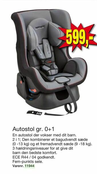 Harald Nyborg Autostol gr. 0+1 tilbud