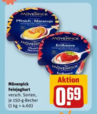 REWE DE Mövenpick Feinjoghurt tilbud