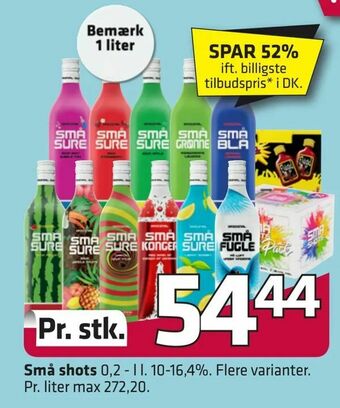 Fleggaard Små shots tilbud