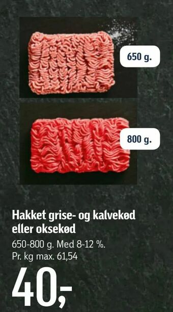 Føtex Hakket grise- og kalvekød eller oksekød tilbud