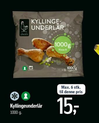 Føtex Kyllingeunderlår tilbud
