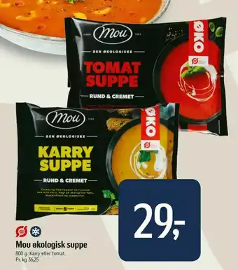 Føtex Mou økologisk suppe tilbud