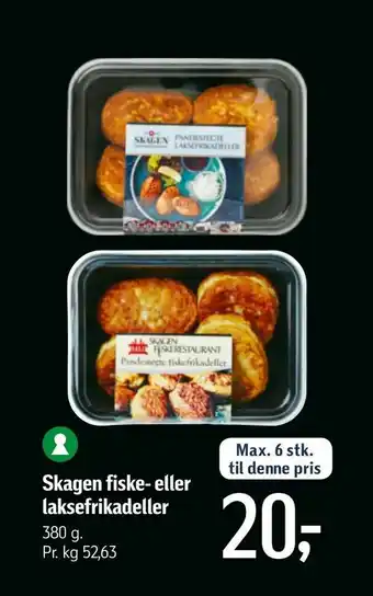 Føtex Skagen fiske- eller laksefrikadeller tilbud