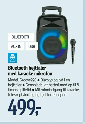 Føtex Bluetooth højttaler med karaoke mikrofon tilbud