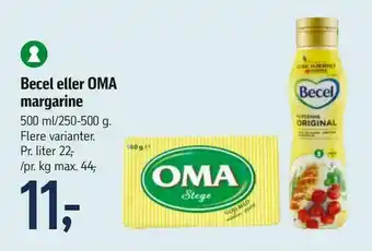 Føtex Becel eller OMA margarine tilbud