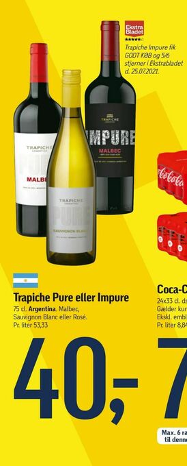 Føtex Trapiche Pure eller Impure tilbud
