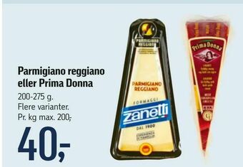 Parmigiano reggiano eller Prima Donna