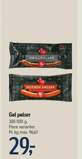 Føtex Gøl pølser tilbud