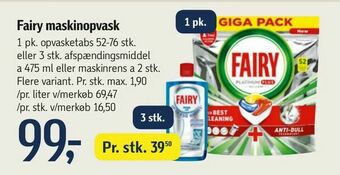 Føtex Fairy maskinopvask tilbud