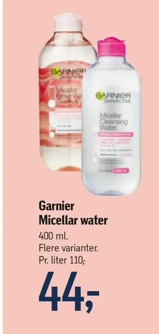 Føtex Garnier Micellar water tilbud