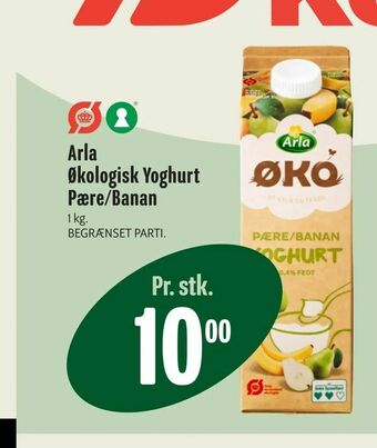 Arla Økologisk Yoghurt Pære/Banan