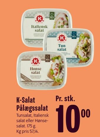 Min Købmand K-Salat Pålægssalat tilbud