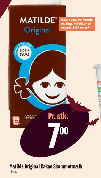Min Købmand Matilde Original Kakao Skummetmælk tilbud