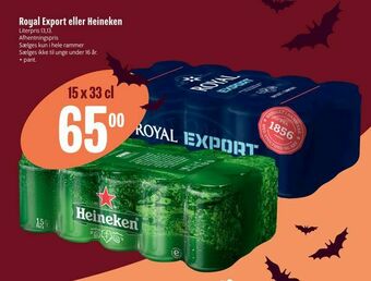 Royal Export eller Heineken