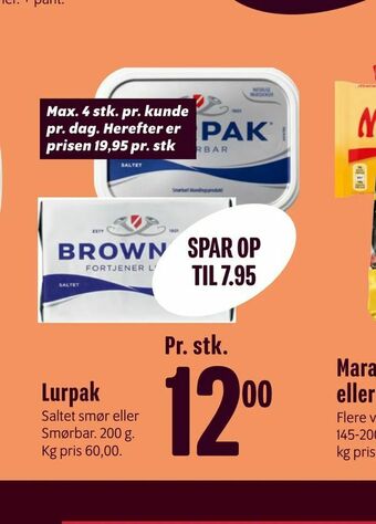 Min Købmand Lurpak tilbud