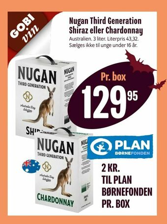 Min Købmand Nugan Third Generation Shiraz eller Chardonnay tilbud