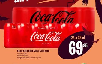 Min Købmand Coca-Cola eller Coca-Cola Zero tilbud