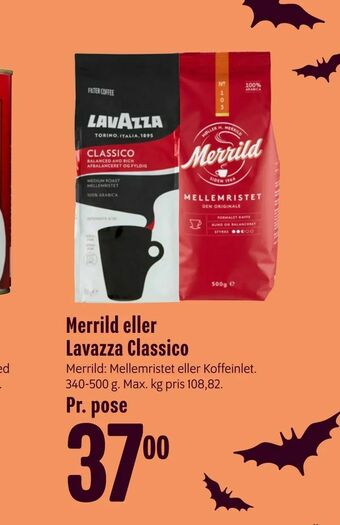 Min Købmand Merrild eller Lavazza Classico tilbud
