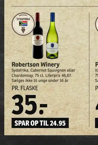 SPAR Robertson Winery tilbud