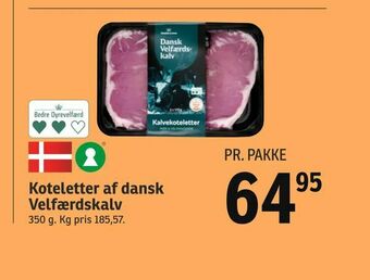 SPAR Koteletter af dansk Velfærdskalv tilbud