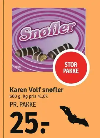 SPAR Karen Volf snøfler tilbud
