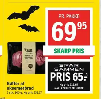 Bøffer af oksemørbrad