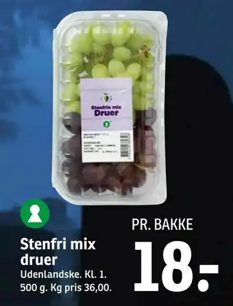 SPAR Stenfri mix druer tilbud