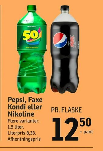 Pepsi, Faxe Kondi eller Nikoline