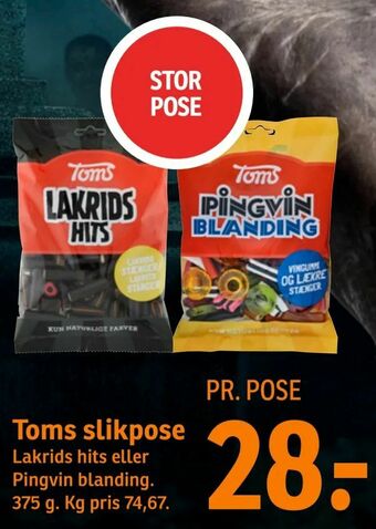 SPAR Toms slikpose tilbud