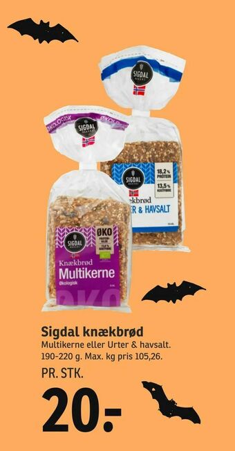 SPAR Sigdal knækbrød tilbud