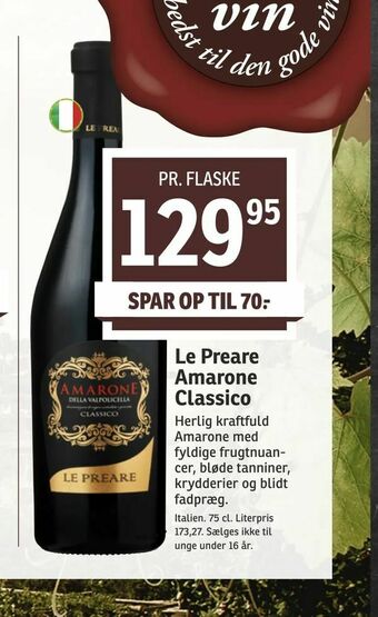 Le Preare Amarone Classico