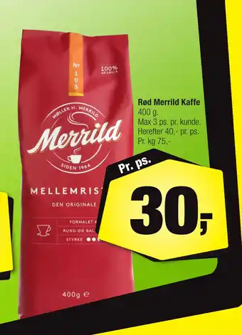 Calle Rød Merrild Kaffe tilbud