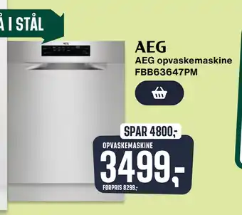 Skousen AEG opvaskemaskine FBB63647PM tilbud