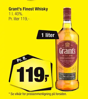 Calle Grant's Finest Whisky tilbud