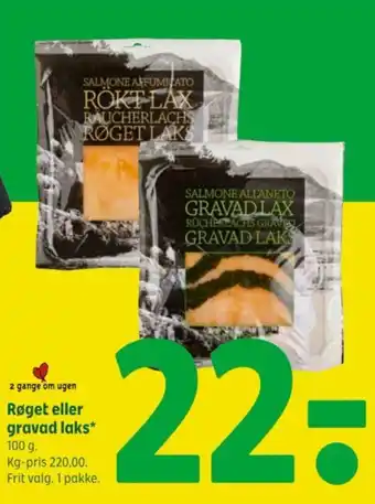 Coop 365 Røget eller gravad laks tilbud
