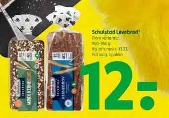 Coop 365 Schulstad Levebrød tilbud