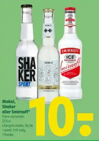 Coop 365 Mokai shaker eller Smirnoff tilbud