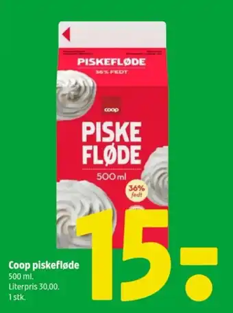 Coop 365 Coop piskefløde tilbud