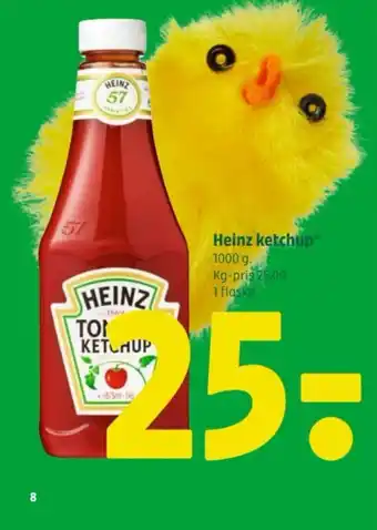 Coop 365 Heinz ketchup tilbud
