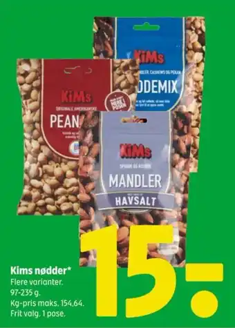 Coop 365 Kims nødder tilbud