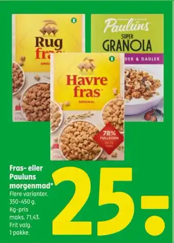 Fras- eller Pauluns morgenmad