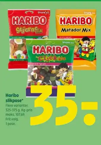 Coop 365 Haribo slikpose tilbud