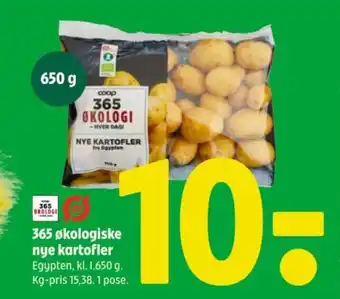 Coop 365 365 økologiske nye kartofler tilbud