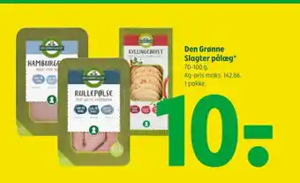Coop 365 Den Grønne Slagter pålæg tilbud
