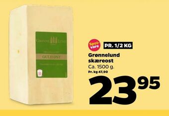 Netto Grønnelund skæreost tilbud